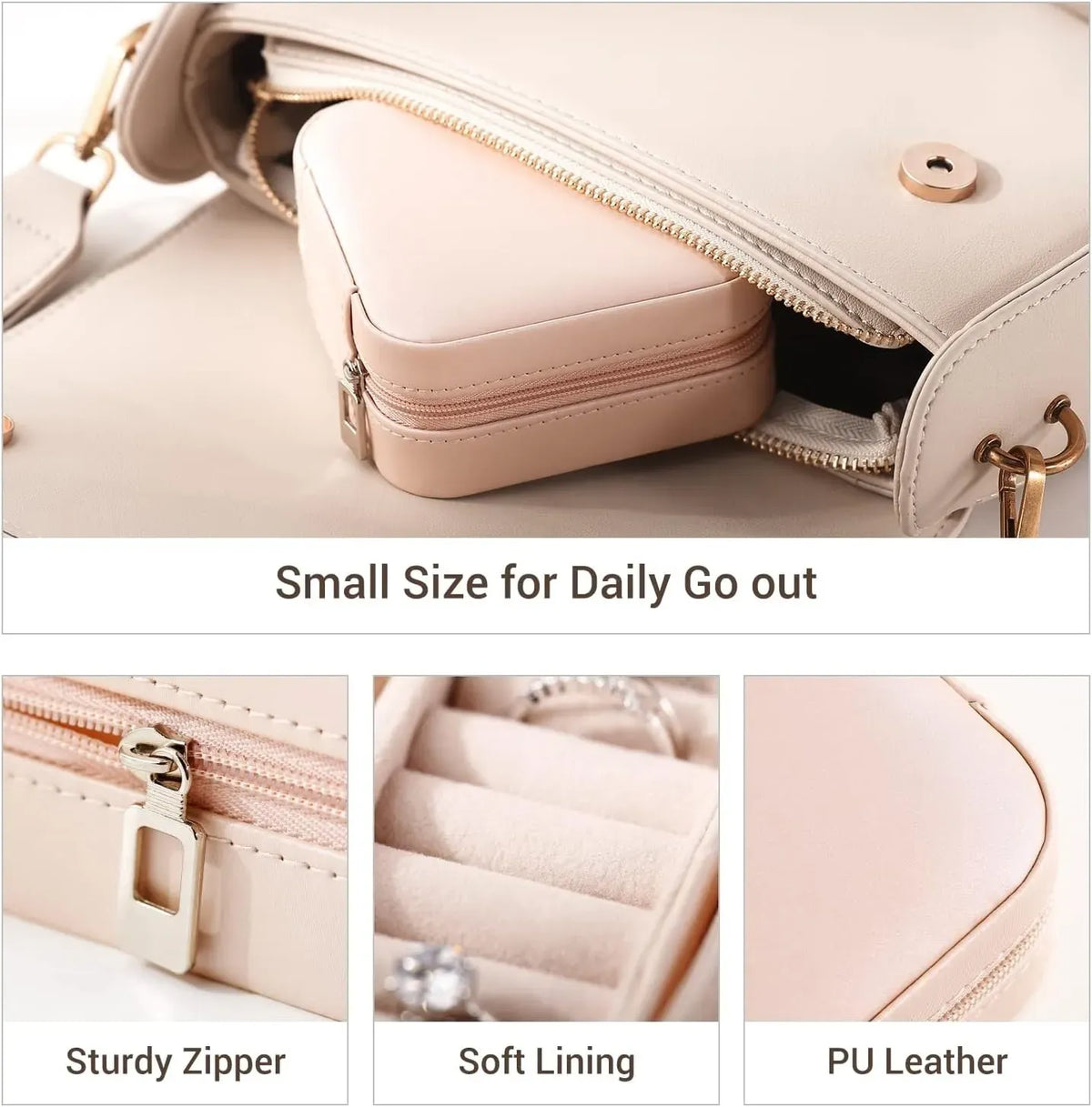 Portable Mini Jewelry box for girls